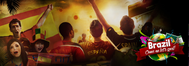 Cashback hvis Spanien vinder Fodbold VM 2014 odds bonus