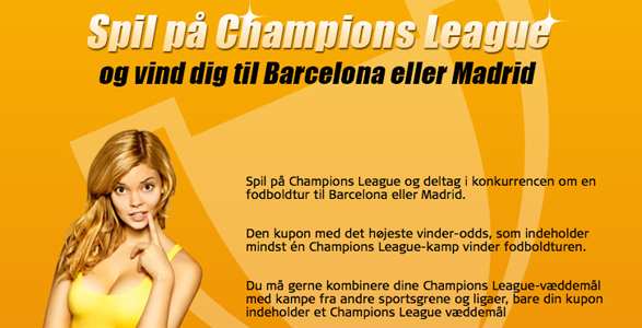 Spil på Champions League - Barcelona - Real Madrid